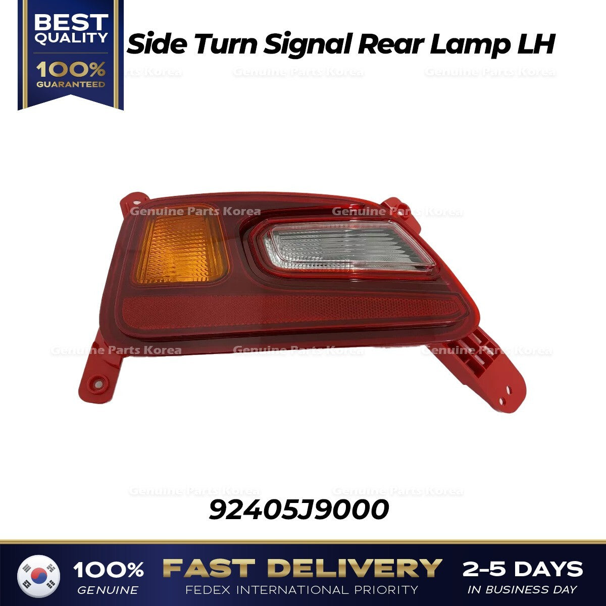 Genuine Side Turn Signal Rear Lamp LH 92405J9000 for Hyundai Kona
