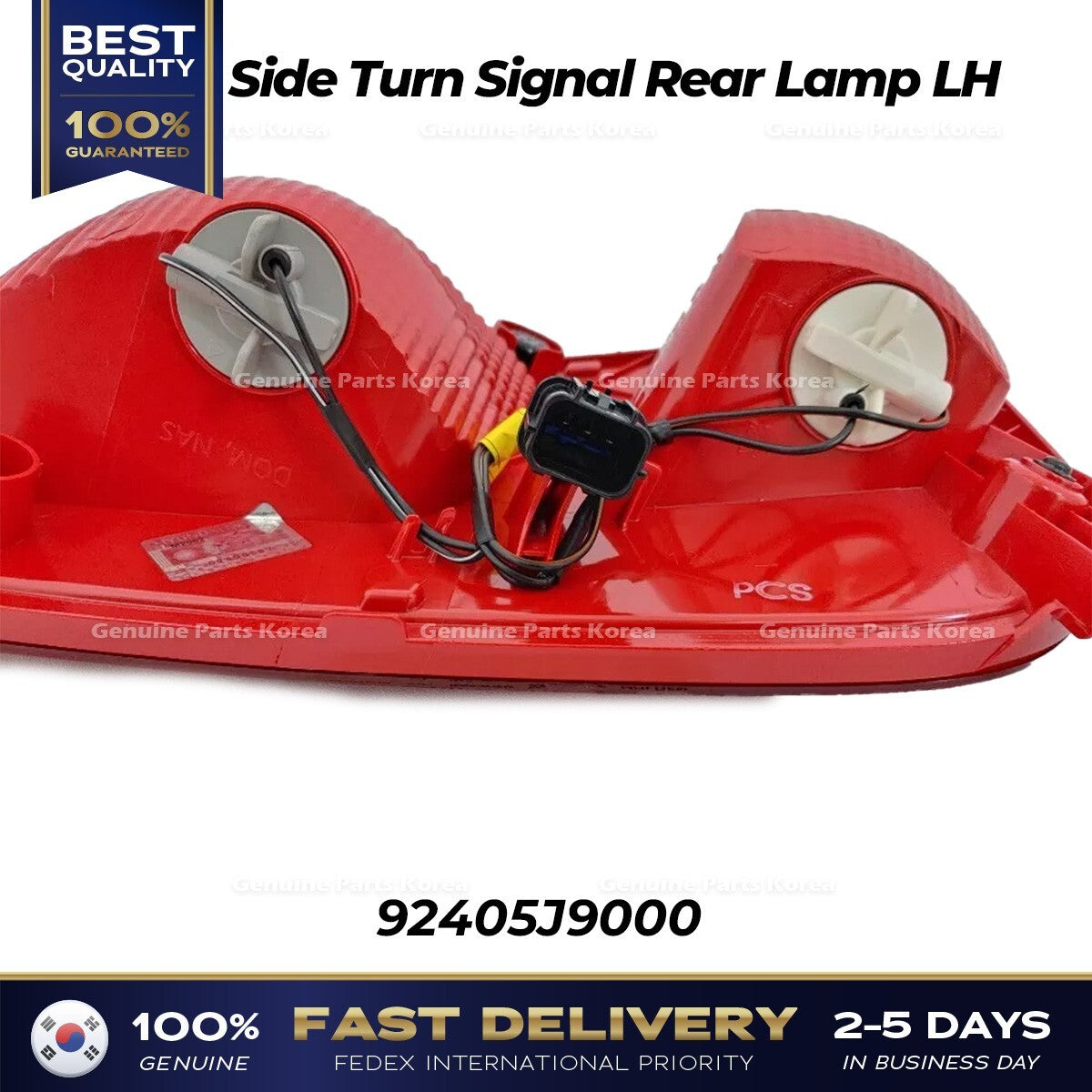 Genuine Side Turn Signal Rear Lamp LH 92405J9000 for Hyundai Kona