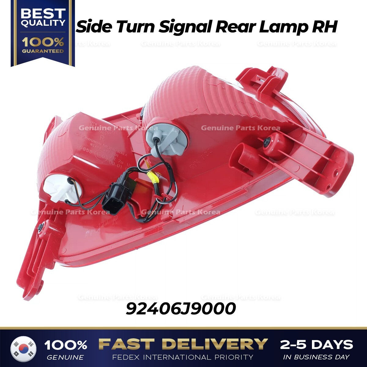 Genuine Side Turn Signal Rear Lamp RH 92406J9000 for Hyundai Kona