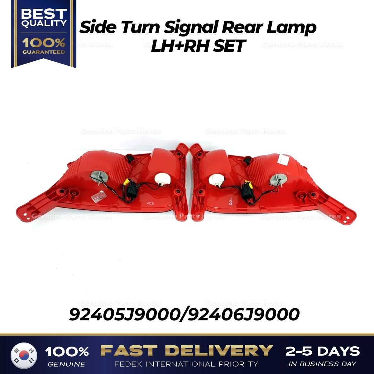 Genuine Side Turn Signal Rear Lamp LH RH SET for Hyundai Kona