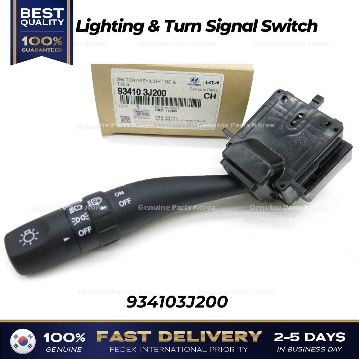 Genuine Lighting & Turn Signal Switch 934103J200 for Hyundai Veracruz