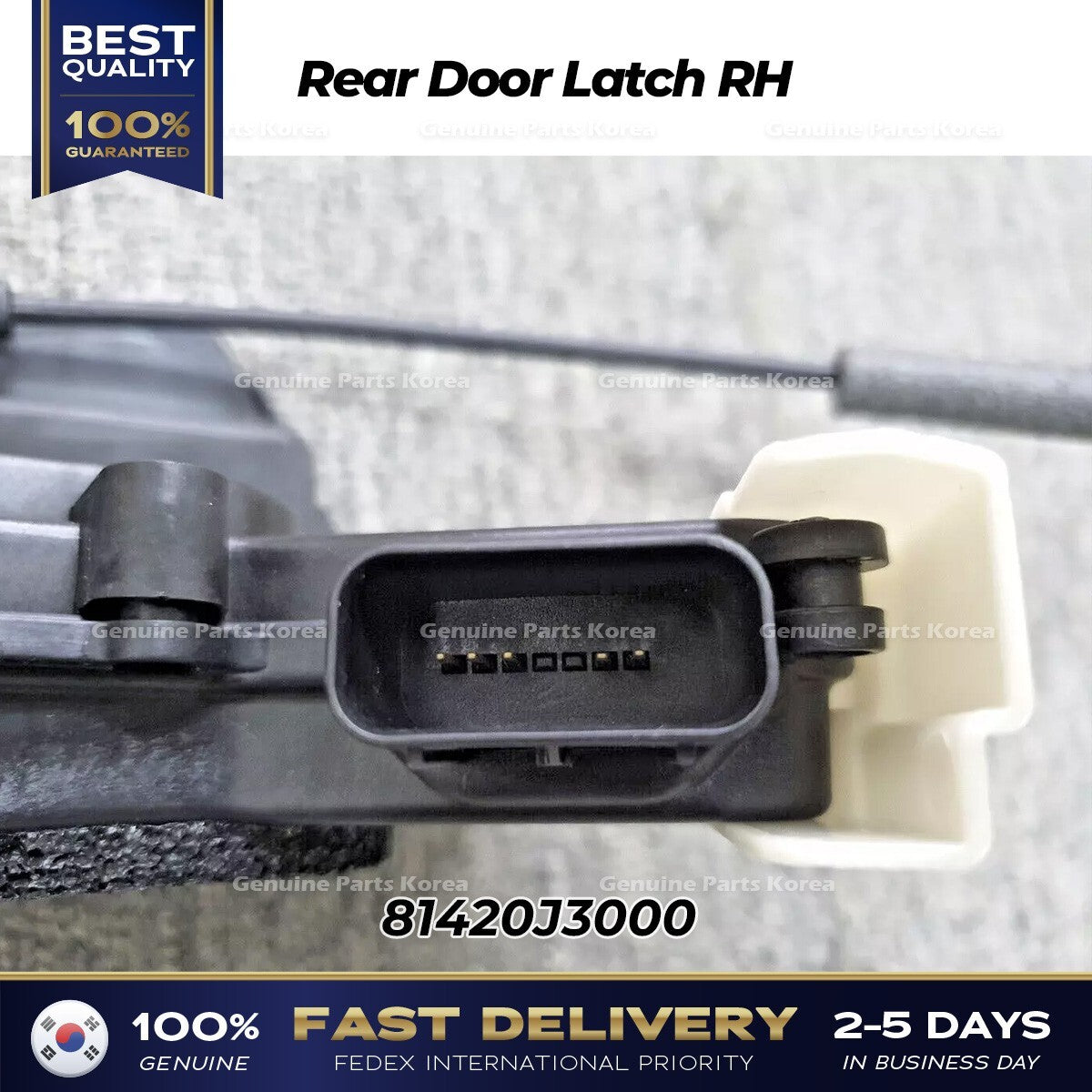 Genuine Rear Door Latch RH 81420J3000 for Hyundai Veloster