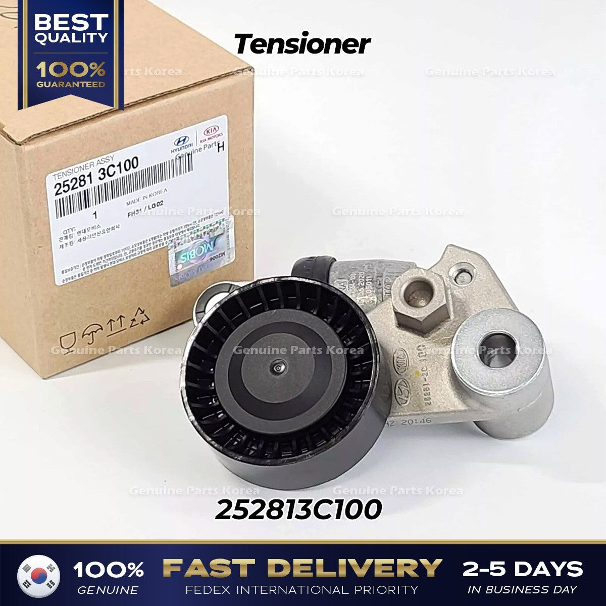 Genuine Tensioner 252813C100 for Hyundai Azera Sonata Kia Amanti Sedona