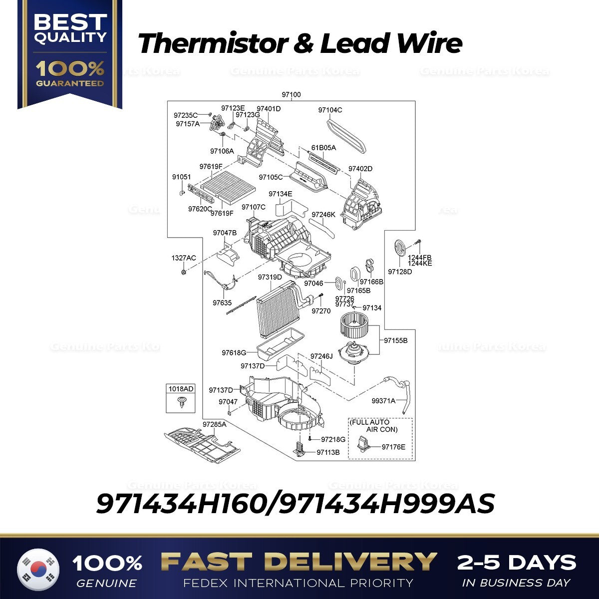 Genuine Thermistor & Lead Wire for Hyundai H1 Grand Starex