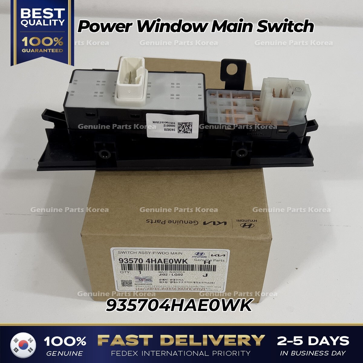 Genuine Power Window Main Switch 935704HAE0WK for Hyundai H1 Grand Starex