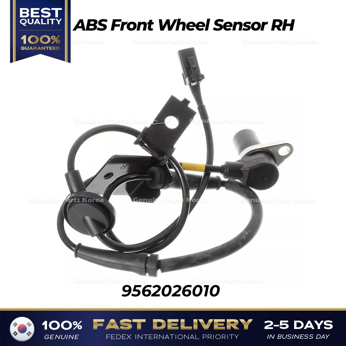 Genuine ABS Front Wheel Sensor RH 9562026010 for Hyundai Santa Fe