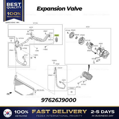 Genuine Expansion Valve 97626J9000 for Hyundai Kona Palisade Kia Seltos