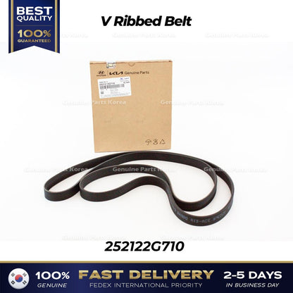 Genuine V Ribbed Belt 252122G710 for Hyundai Sonata Kia Optima
