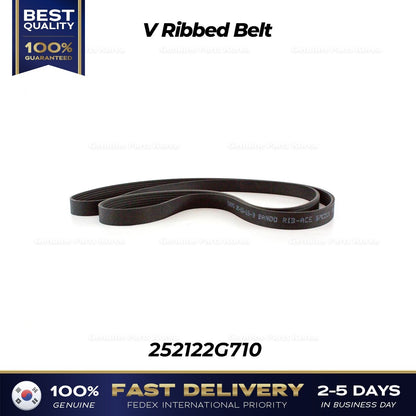 Genuine V Ribbed Belt 252122G710 for Hyundai Sonata Kia Optima