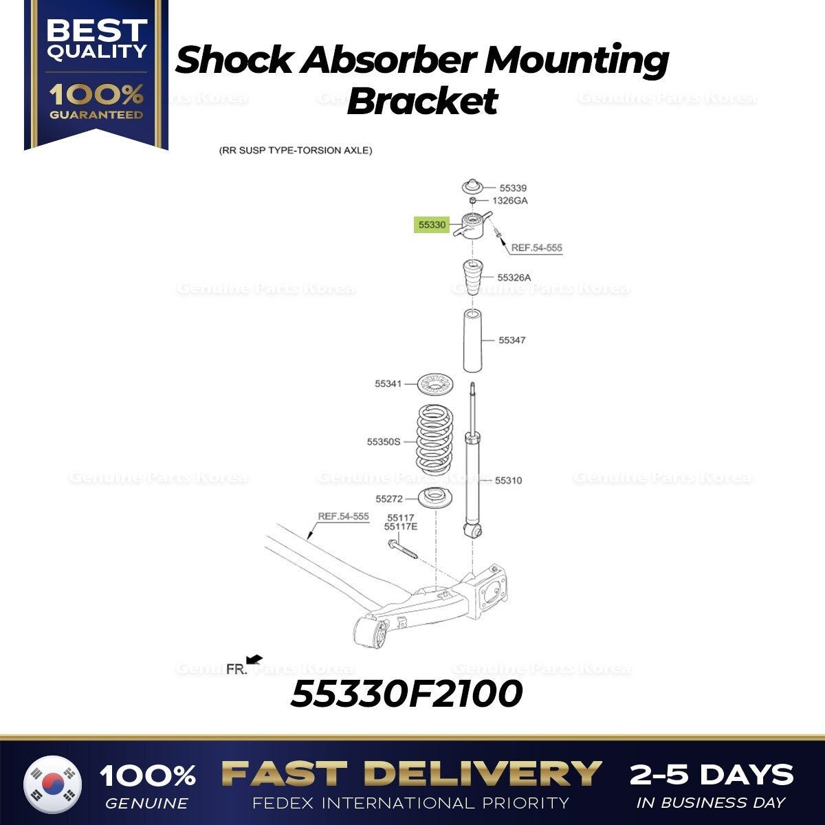 Genuine Shock Absorber Mounting Bracket 55330F2100 for Hyundai Elantra Kona