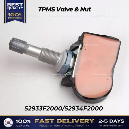 Genuine TPMS Valve & Nut 52933F2000 for Hyundai Elantra Kona