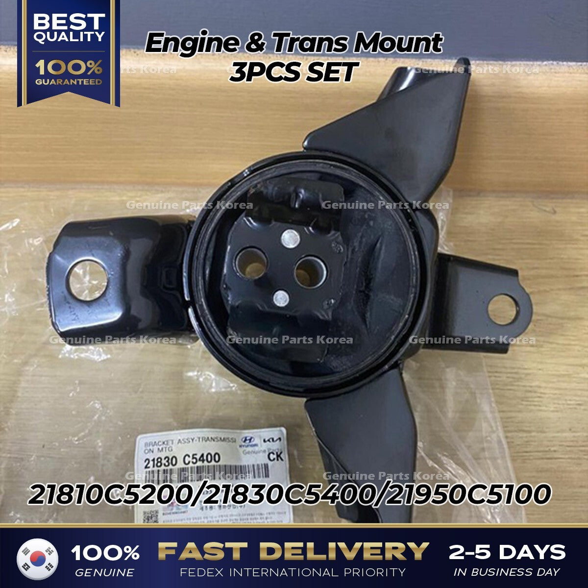 Genuine Engine & Trans Mount 3PCS SET for Kia Sorento