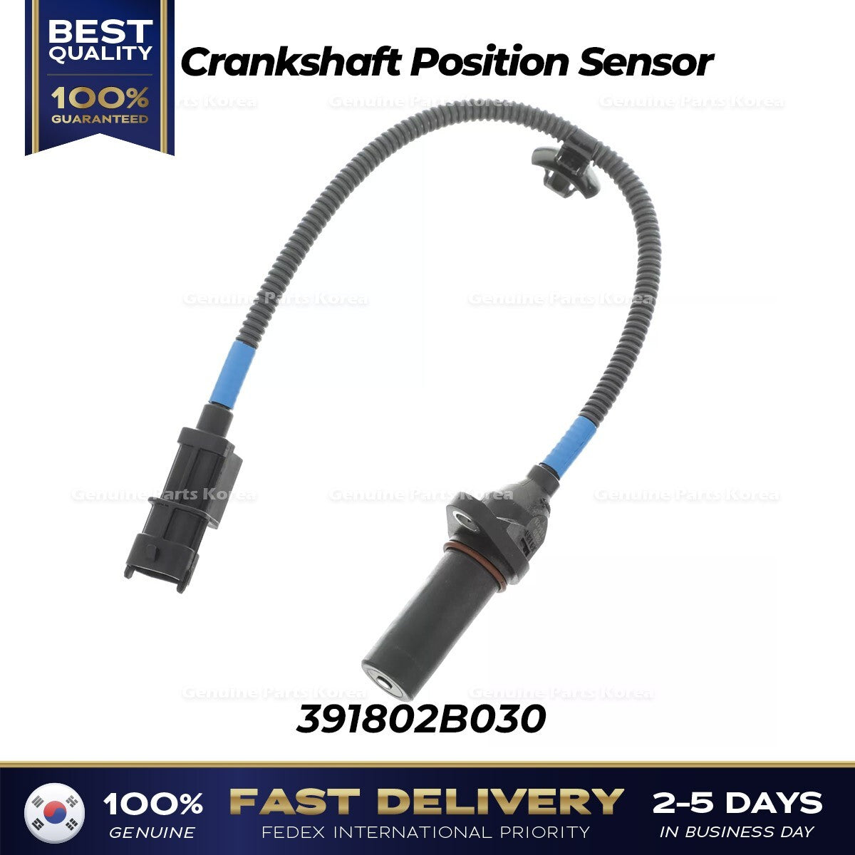 Genuine Crankshaft Position Sensor 391802B030 for Hyundai Elantra Kia Forte
