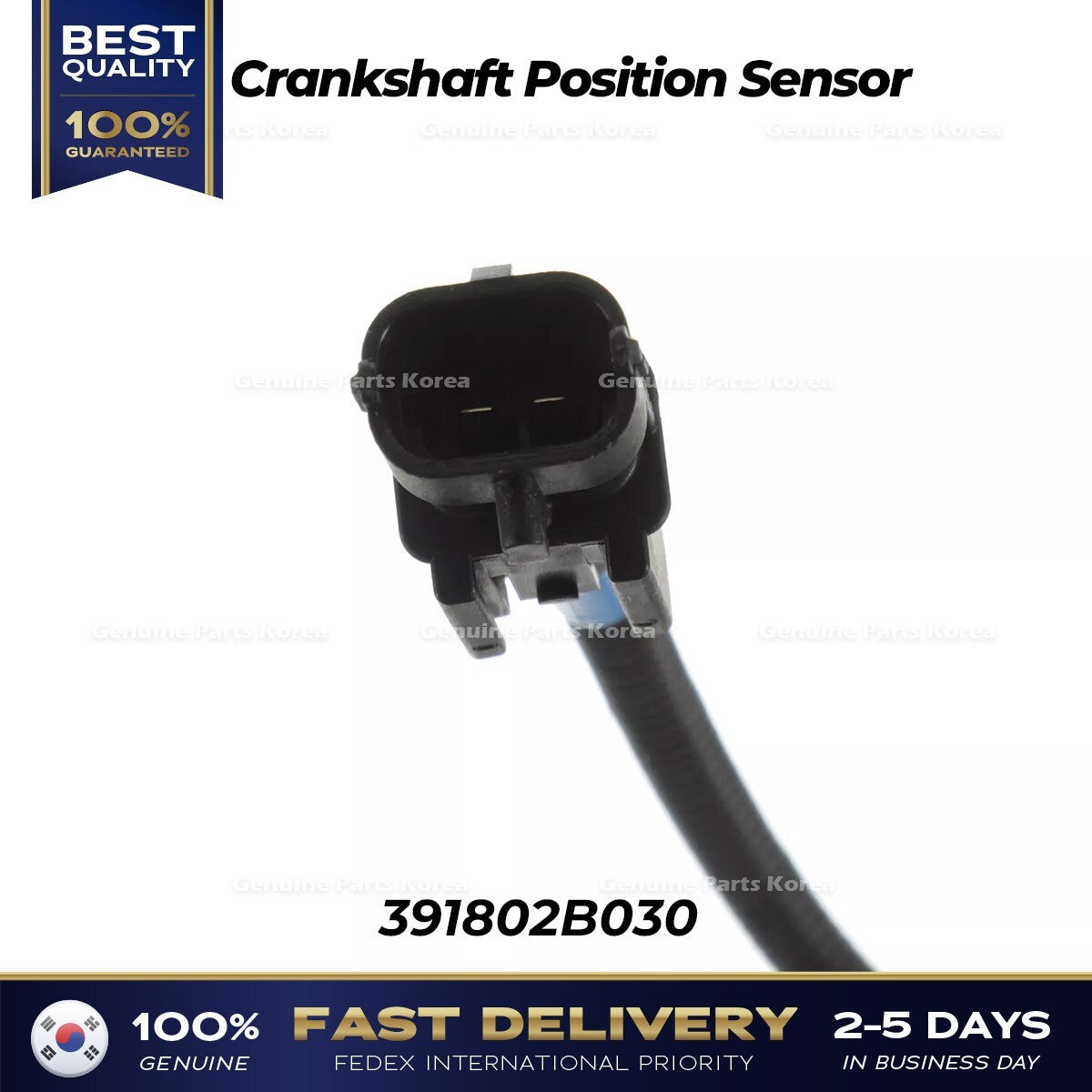 Genuine Crankshaft Position Sensor 391802B030 for Hyundai Elantra Kia Forte