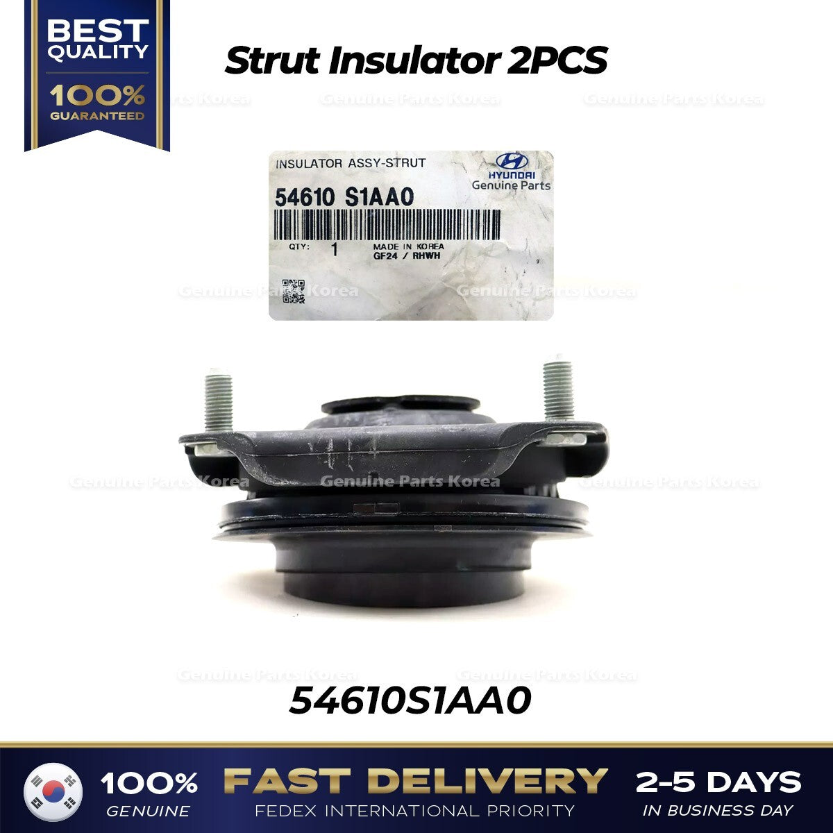 Genuine Strut Insulator 2PCS 54610S1AA0 for Hyundai Santa Cruz Santa Fe