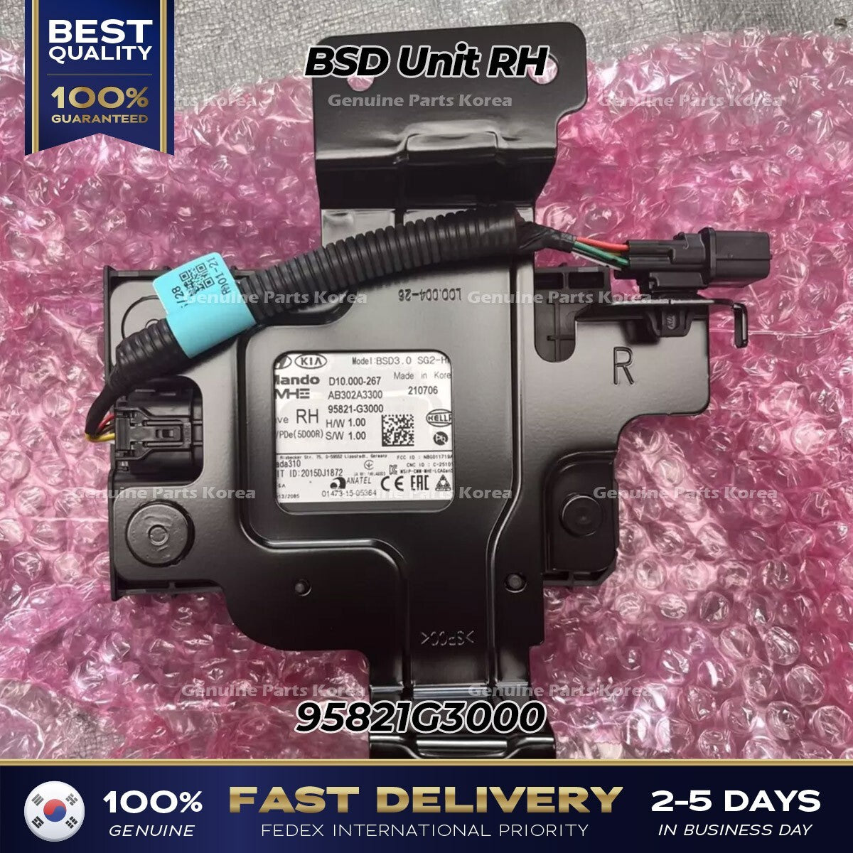 Genuine BSD Unit RH 95821G3000 for Hyundai Elantra GT