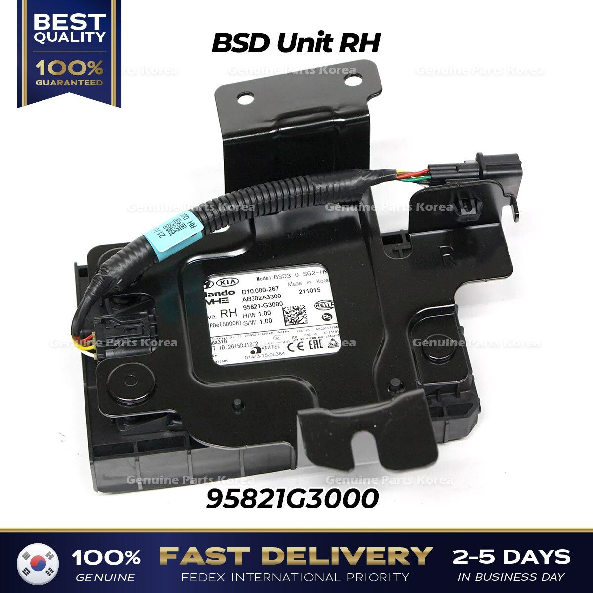 Genuine BSD Unit RH 95821G3000 for Hyundai Elantra GT
