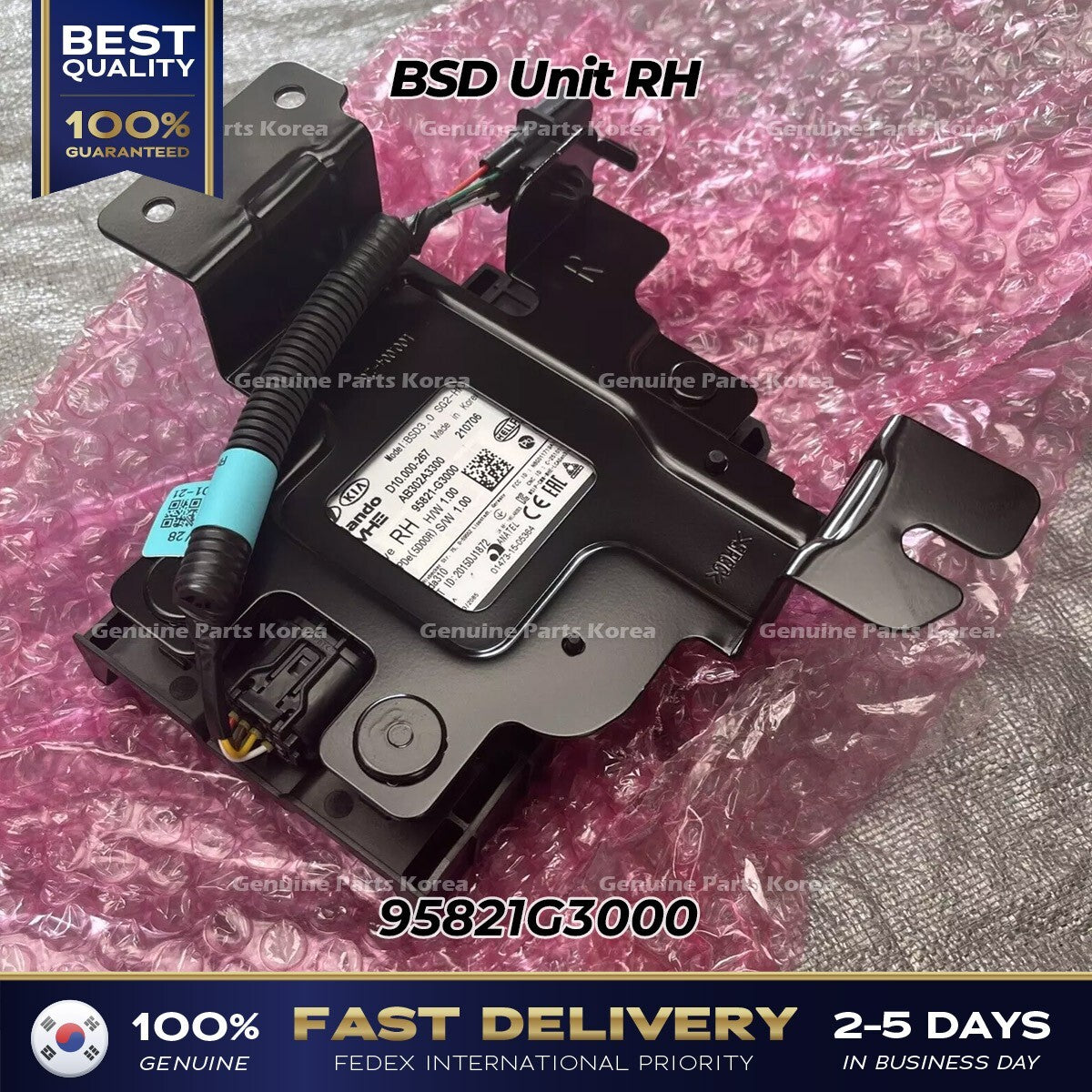 Genuine BSD Unit RH 95821G3000 for Hyundai Elantra GT