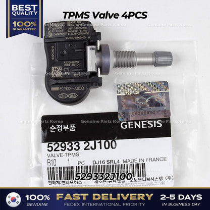 Genuine TPMS Valve 4PCS 529332J100 for Hyundai Accent Genesis Kia Rio