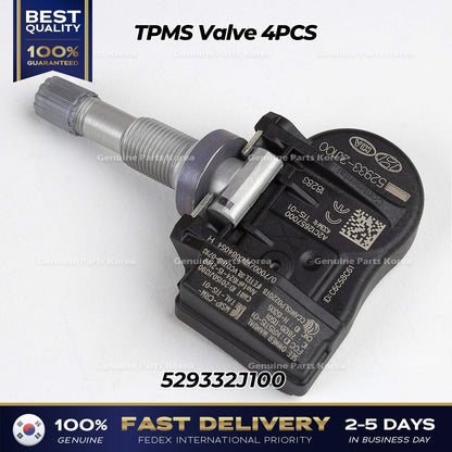 Genuine TPMS Valve 4PCS 529332J100 for Hyundai Accent Genesis Kia Rio