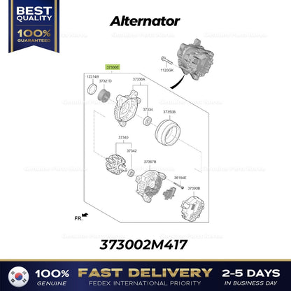 Genuine Alternator 373002M417 for Hyundai Accent Elantra Kia Rio