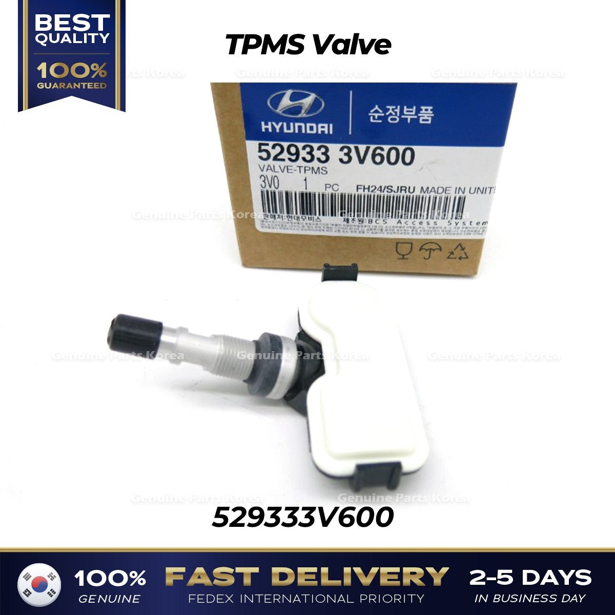 Genuine TPMS Valve 529333V600 for Hyundai Azera