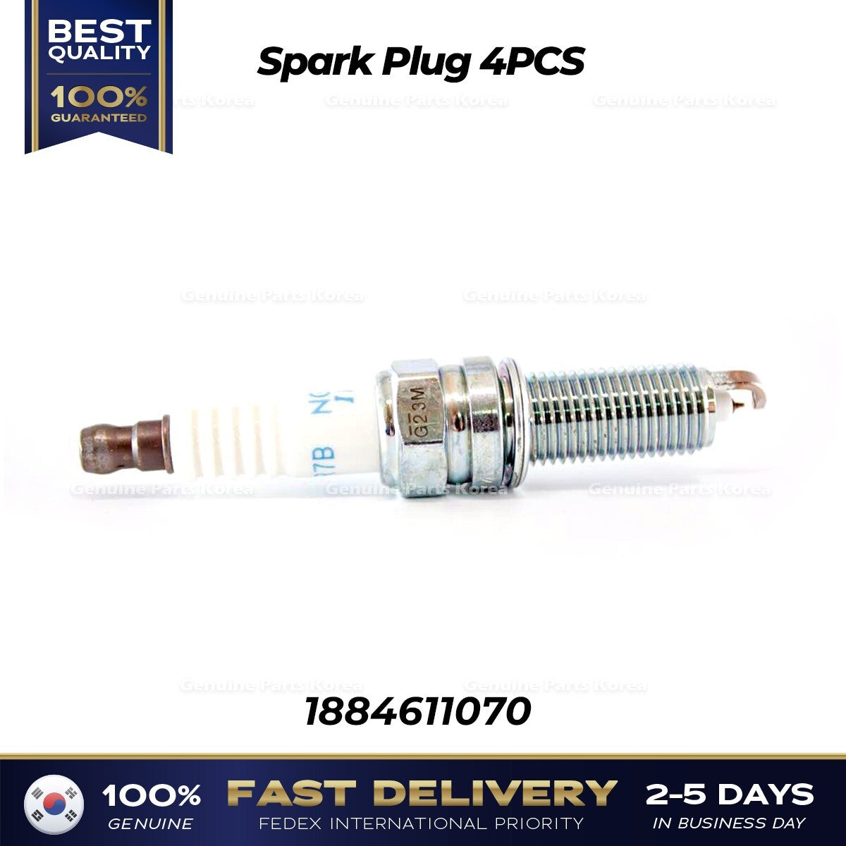Genuine Spark Plug 4PCS 1884611070 for Hyundai Kia
