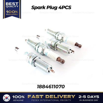Genuine Spark Plug 4PCS 1884611070 for Hyundai Kia