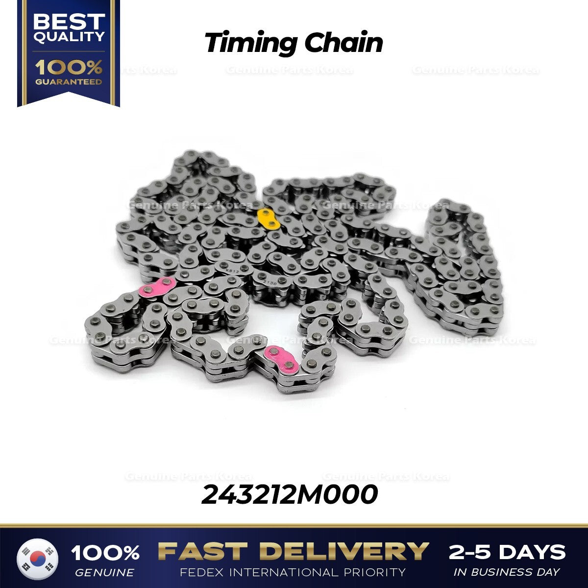 Genuine Timing Chain 243212M000 for Hyundai Accent Kia Rio
