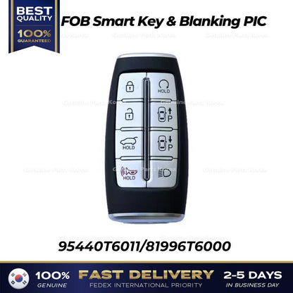 Genuine FOB Smart Key & Blanking PIC 95440T6011 for Hyundai Genesis GV80