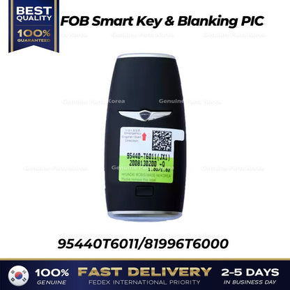 Genuine FOB Smart Key & Blanking PIC 95440T6011 for Hyundai Genesis GV80