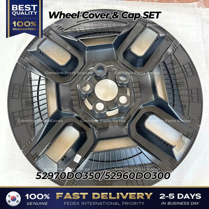 Genuine Wheel Cover & Cap SET 52970DO350 52960DO300 for Kia EV9 GT Line