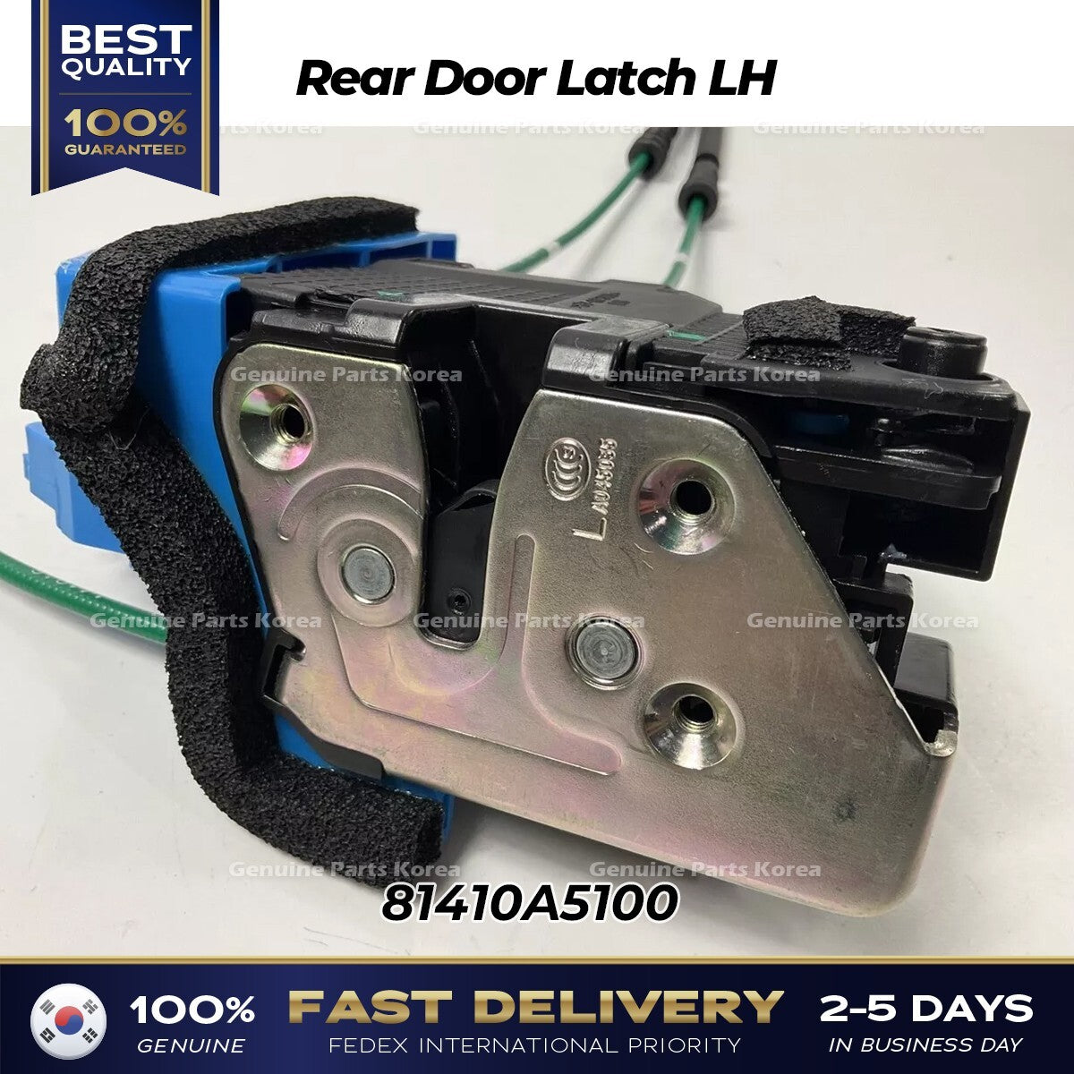 Genuine Rear Door Latch LH 81410A5100 for Hyundai Elantra GT