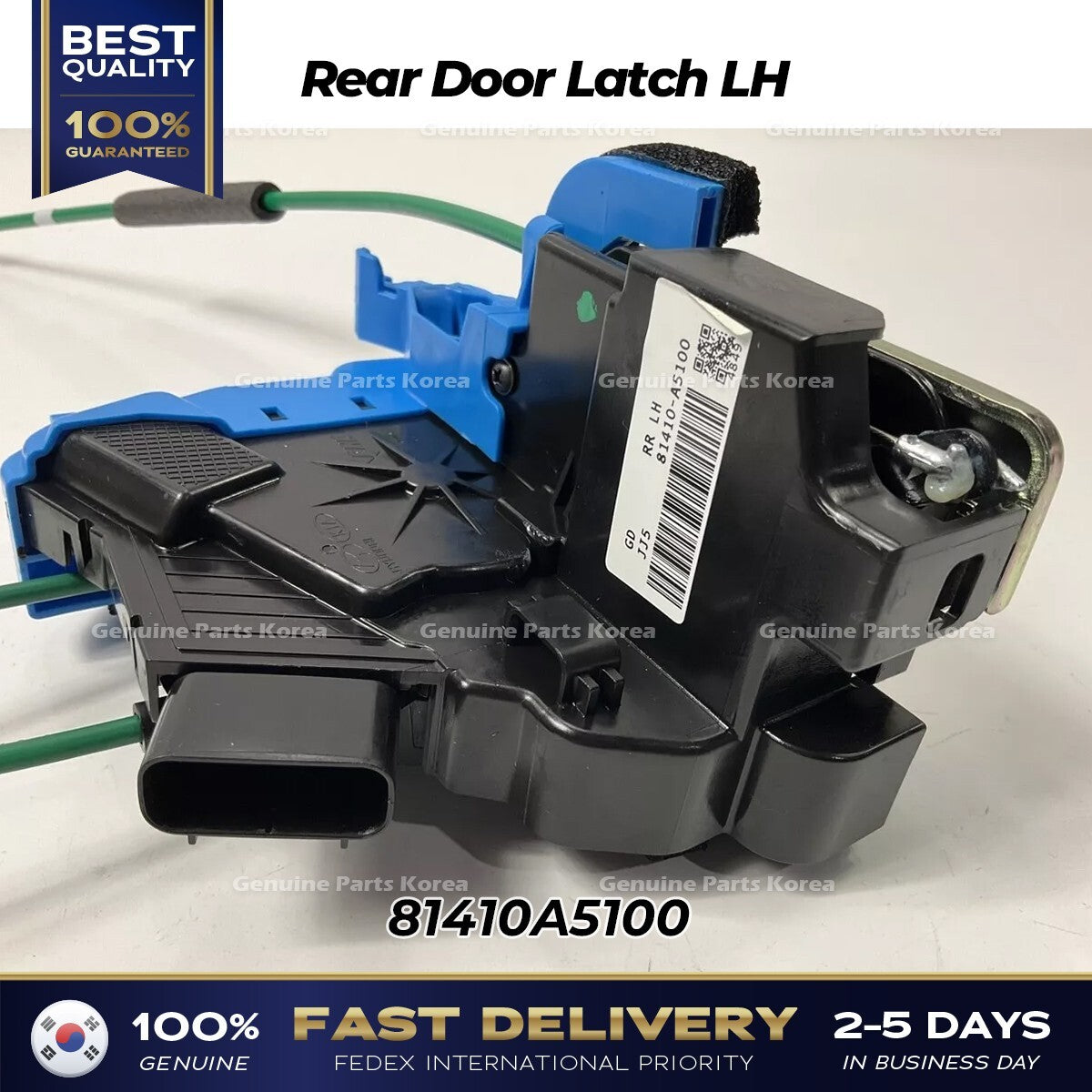Genuine Rear Door Latch LH 81410A5100 for Hyundai Elantra GT