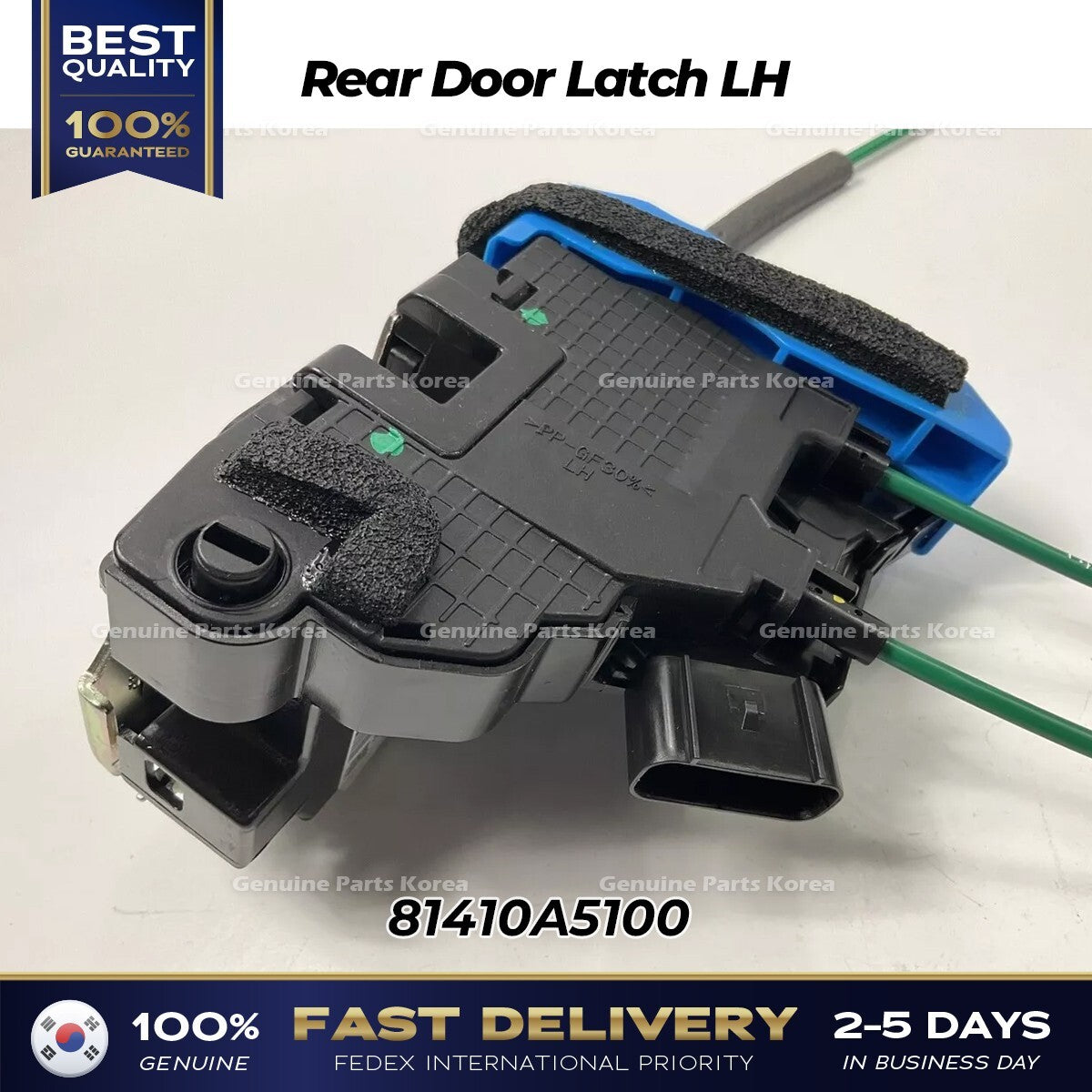 Genuine Rear Door Latch LH 81410A5100 for Hyundai Elantra GT