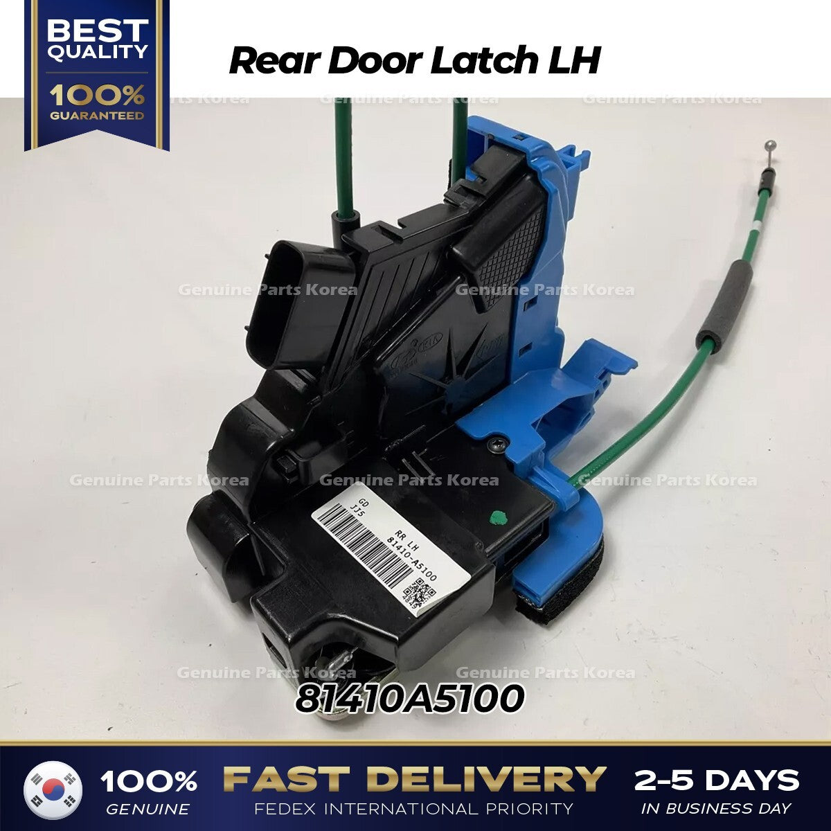 Genuine Rear Door Latch LH 81410A5100 for Hyundai Elantra GT