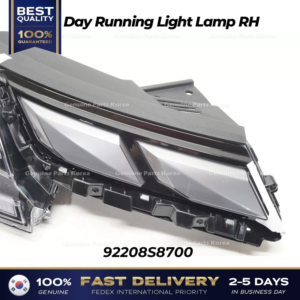 Genuine Day Running Light Lamp RH 92208S8700 for Hyundai Palisade