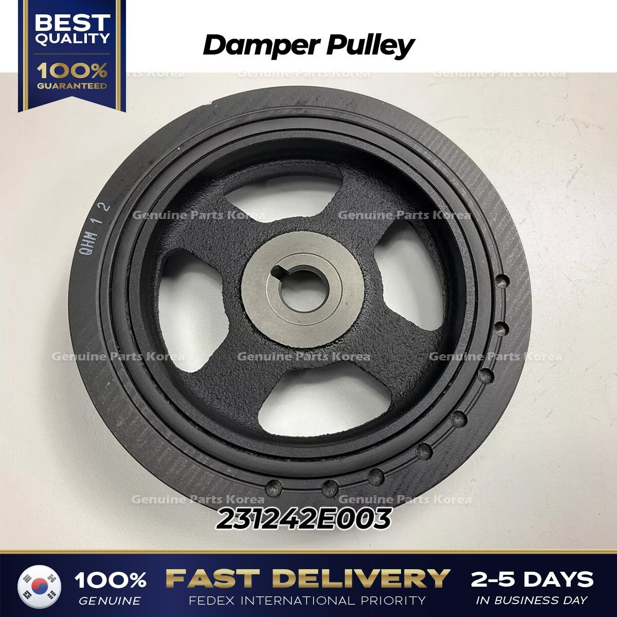 Genuine Damper Pulley 231242E003 for Hyundai Elantra Kia Forte