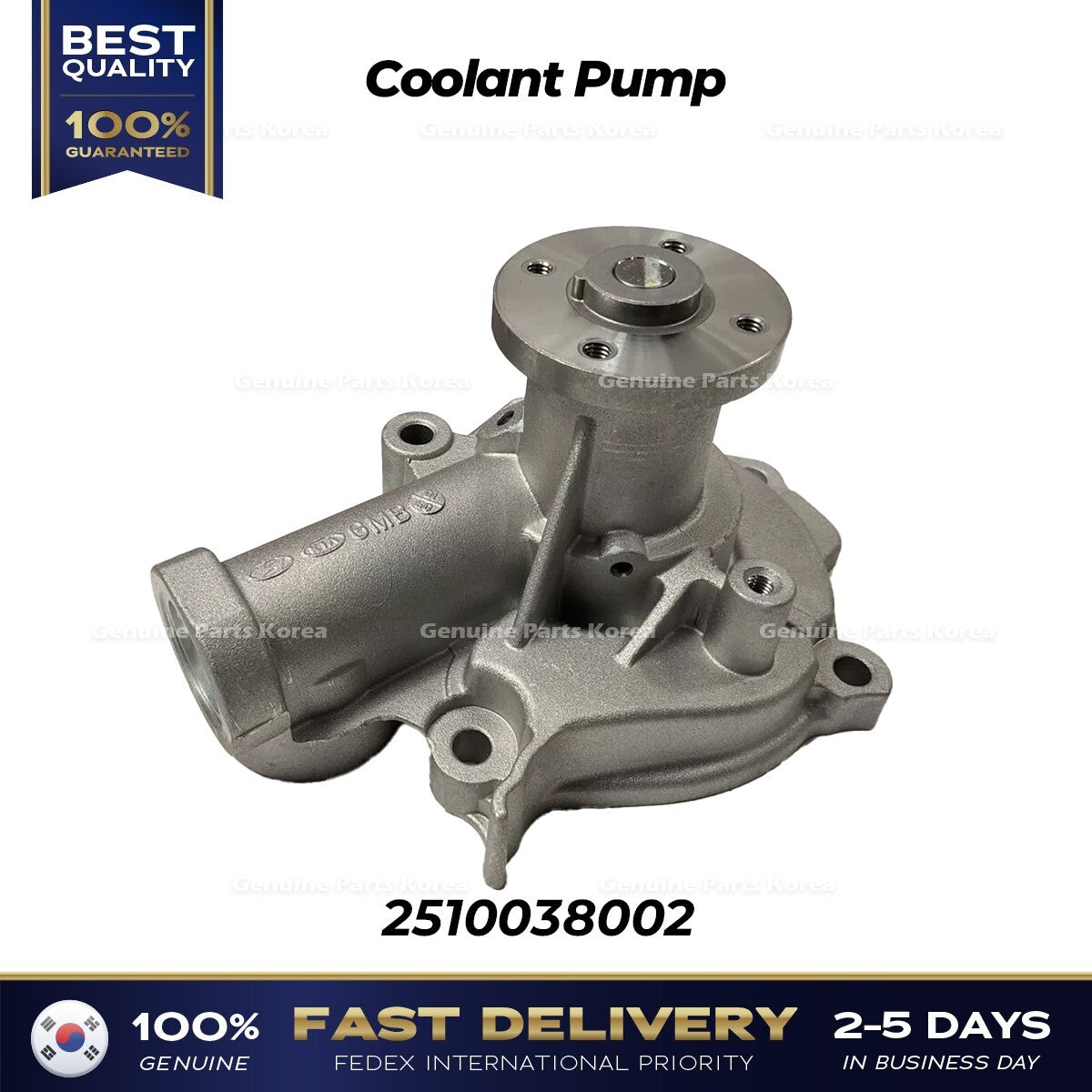Genuine Coolant Pump 2510038002 for Hyundai Santa Fe Kia Optima