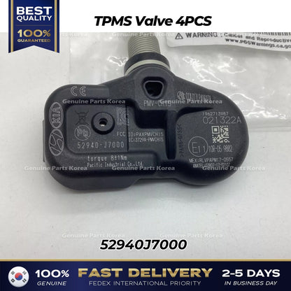 Genuine TPMS Valve 4PCS 52940J7000 for Kia Forte