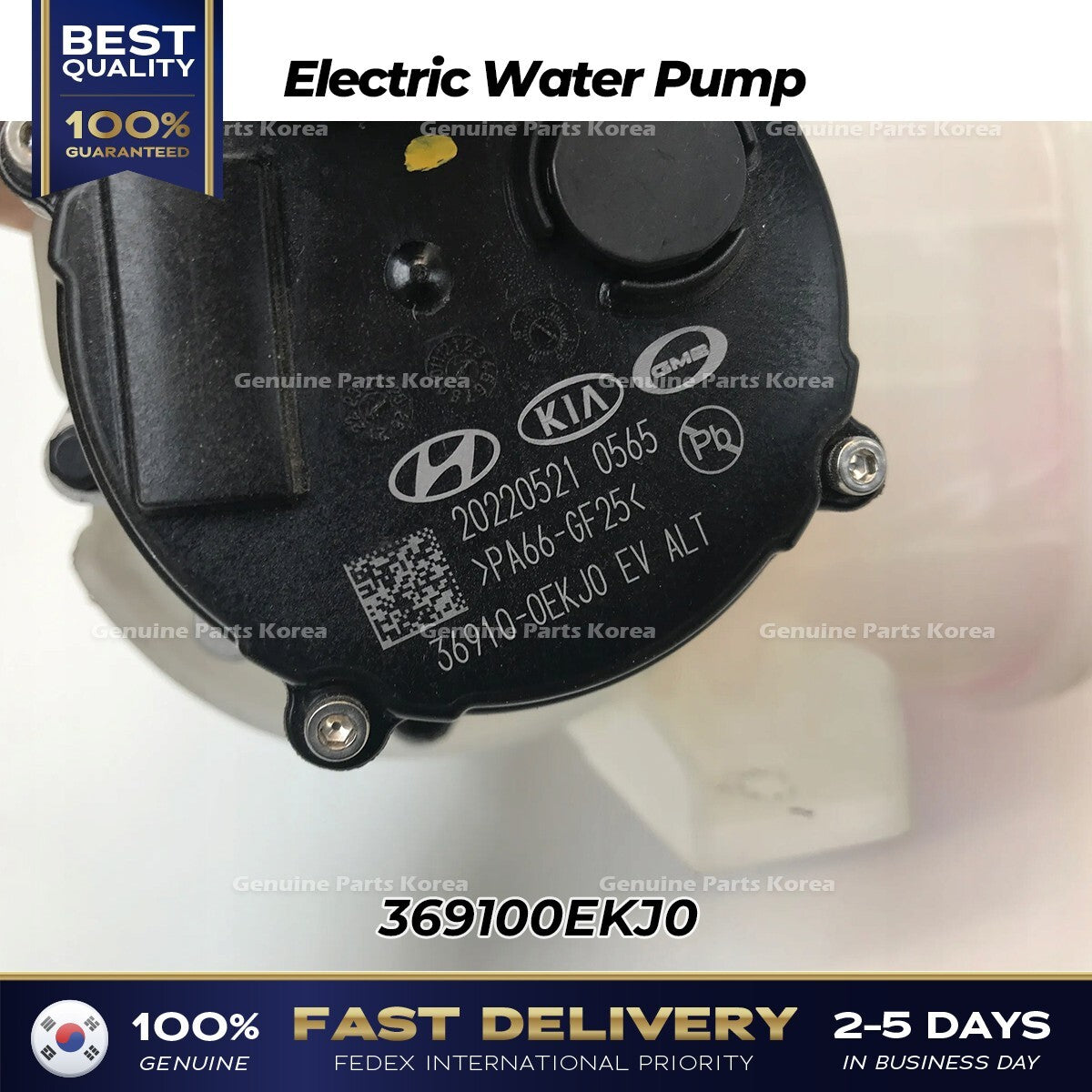Genuine Electric Water Pump 369100EKJ0 for Hyundai Genesis GV60 Kia EV6