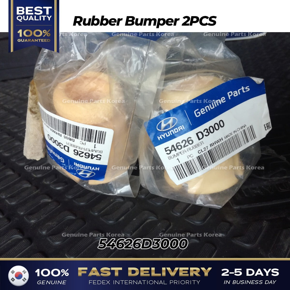 Genuine Rubber Bumper 2PCS 54626D3000 for Hyundai Tucson Kia Sportage