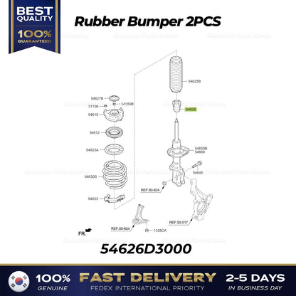 Genuine Rubber Bumper 2PCS 54626D3000 for Hyundai Tucson Kia Sportage