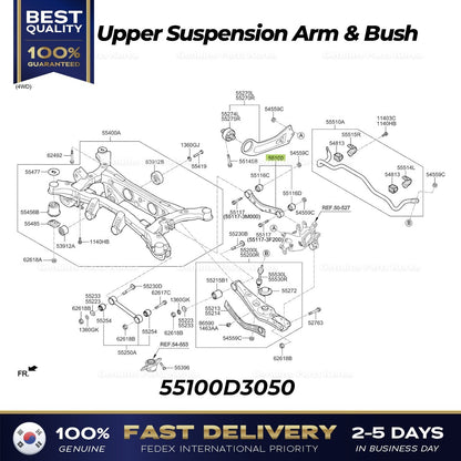 Genuine Upper Suspension Arm & Bush 55100D3050 for Hyundai Tucson