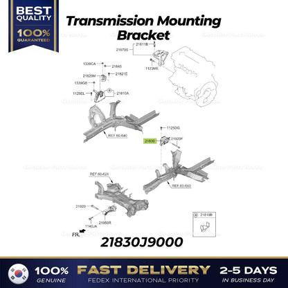 Genuine Transmission Mounting Bracket 21830J9000 for Hyundai Kona Kia Seltos