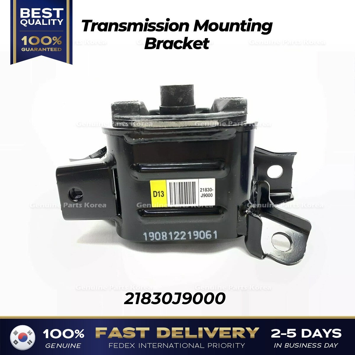 Genuine Transmission Mounting Bracket 21830J9000 for Hyundai Kona Kia Seltos