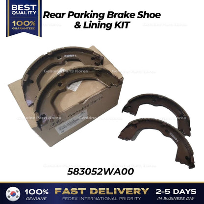 Genuine Rear Parking Brake Shoe & Lining KIT 583052WA00 for Hyundai Santa Fe
