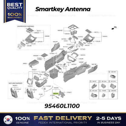 Genuine Smartkey Antenna 95460L1100 for Hyundai Genesis GV80 Kia Seltos