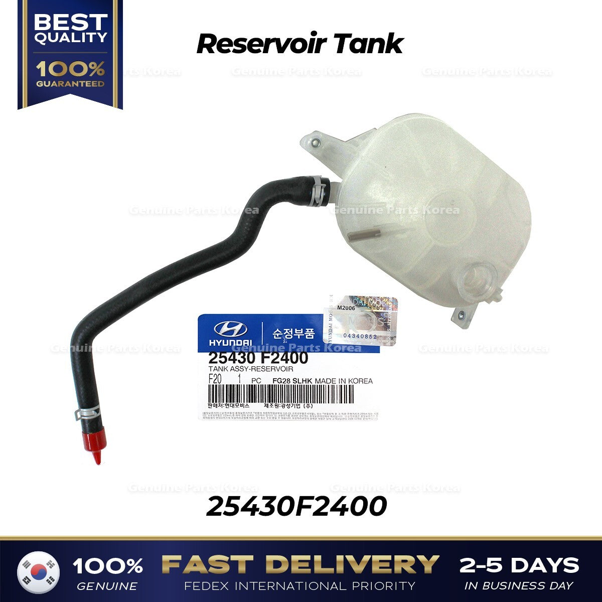 Genuine Reservoir Tank 25430F2400 for Hyundai Elantra Kia Seltos