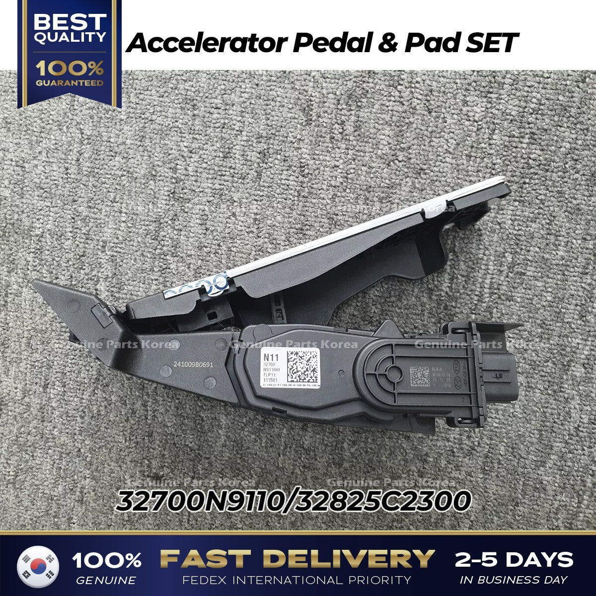 Genuine Accelerator Pedal & Pad SET 32700N9110 for Hyundai Santa Fe